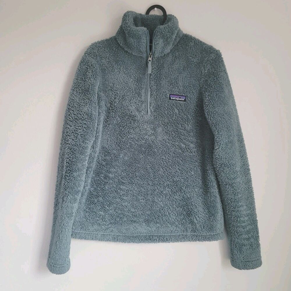 Patagonia Los Gatos 1/4 Quarter Zip Deep Pile Fleece Jacket Sherpa Jacket Size S